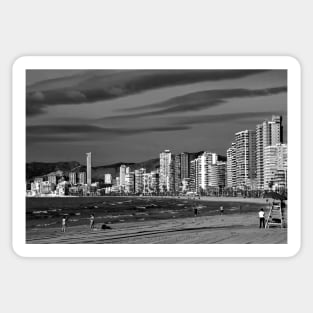 Benidorm Levante Beach Costa Blanca Spain Sticker